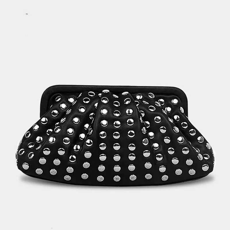 Punk Pouch Designer Women Handbags FAshion CluTCh Bags for Women Soft PU Leather Dumpling Bag New Cloud Purses Ladies Y250729