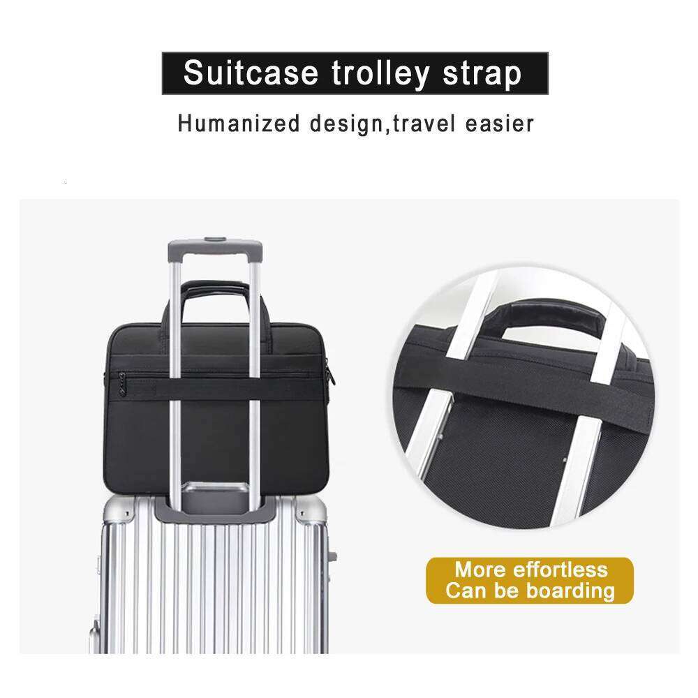 Briefcases For Men Canvas Tote Large Laptop Case 15.6 17 14 Inch Computer Bag Work Business Shoulder Office