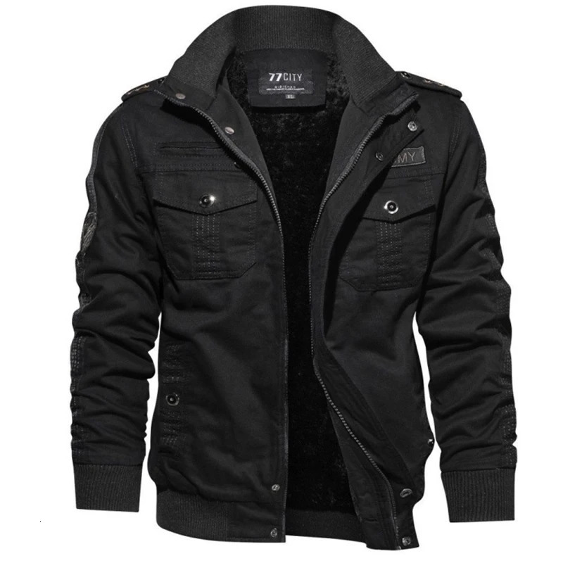 Mens Tactical Jacket Autumn Winter Fleece Jackets Men Casual Multiple Pockets Windproof Outdoor Workwear Coat 250730