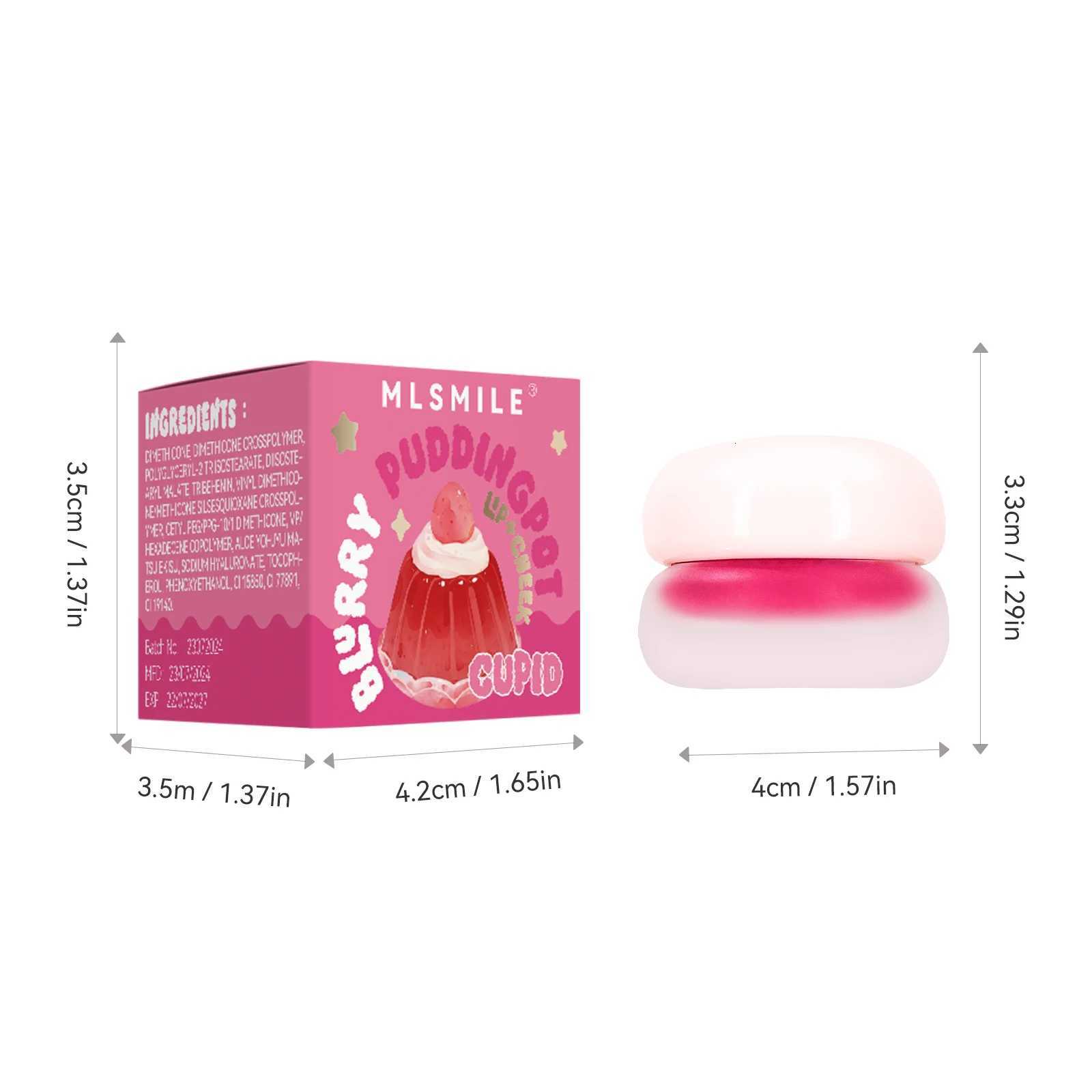 Matte Lip Mud Blush Multipurpose Makeup Waterproof Clay Lipstick Longlasting Non-stick Cup Red Lip Tint Pigment Mousse Cosmetics G250729