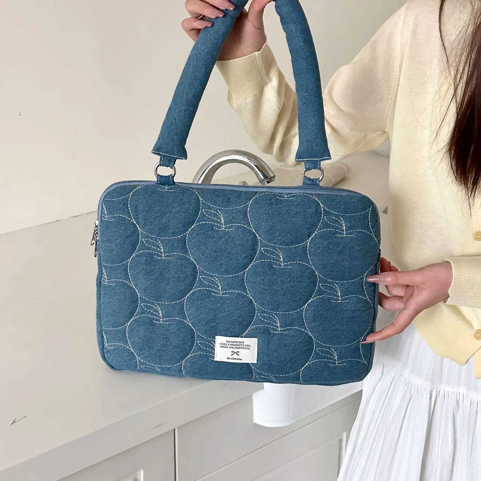 13.3 15 Inch Cute Laptop Bag Sle Carry Case For iPad Pro 12.9 Book Air 13 Pro 14 15.6 Xiaomi 15.6 Computer Shoulder Bag y250730