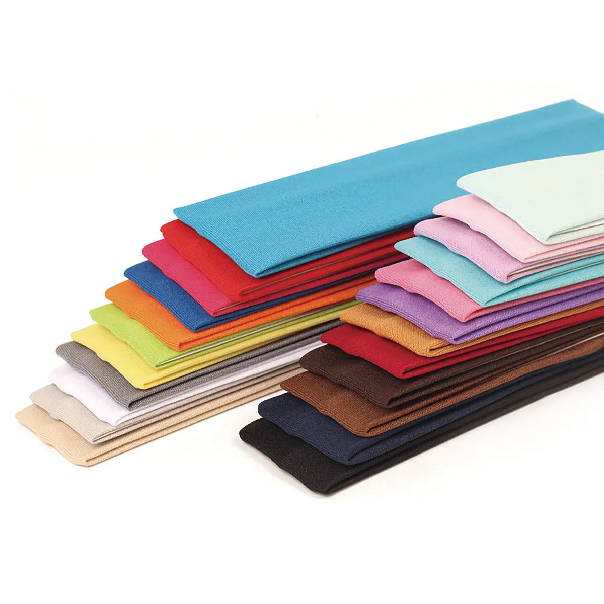 1PC Women Men Solid Running Absorb Sweat Headband Fitness Run Yoga Bandanas Daily Make Up Head Cover Hairbands Hair Accessories 250716