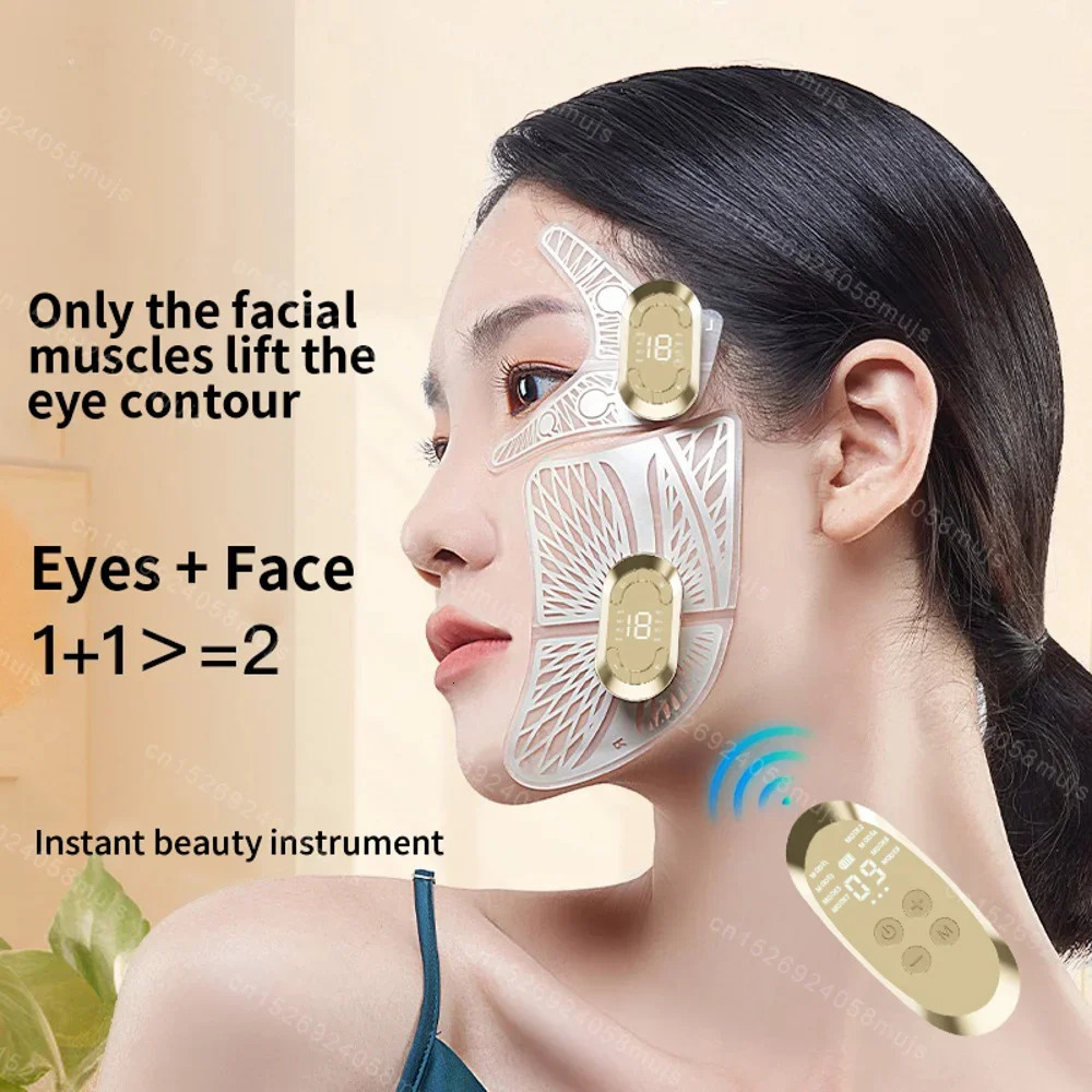 Ems Eye Face Beauty Massage Muscle Stimulator Lifting Anti-Wrinkle Lift Face Skin Care Dark Circles Relieves Fatigue 250725