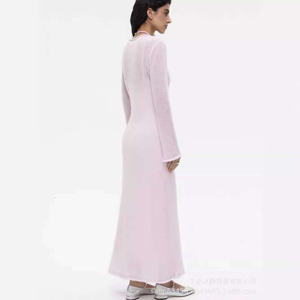 Hollow Out Long Dress + Tank Top Set For Women Soft Knitted Cover-Up Vacation Style B5