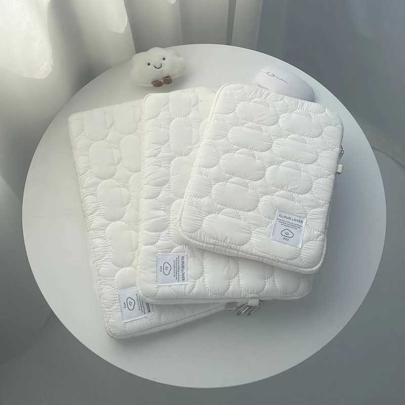 Nev Cloud Laptop Sle iPad Bag Cott Large Capacity Storage Embroidery 11/13/14/15 15.6 16 Inch Notebook Pouch y250730