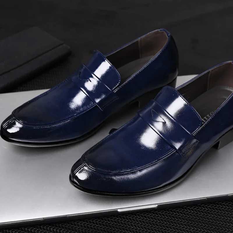 Men Leather Shoes New British Business Dress Shoes Fion Pointed Social Shoes Casual Shoes Mens Shoes Y250731