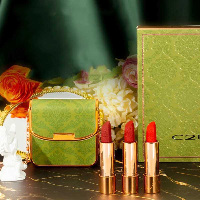 Private Label Lipstick Custom Matte Makeup Korean Lipstick Set Long-Lasting Lip Stick 3 In 1 Case G250729