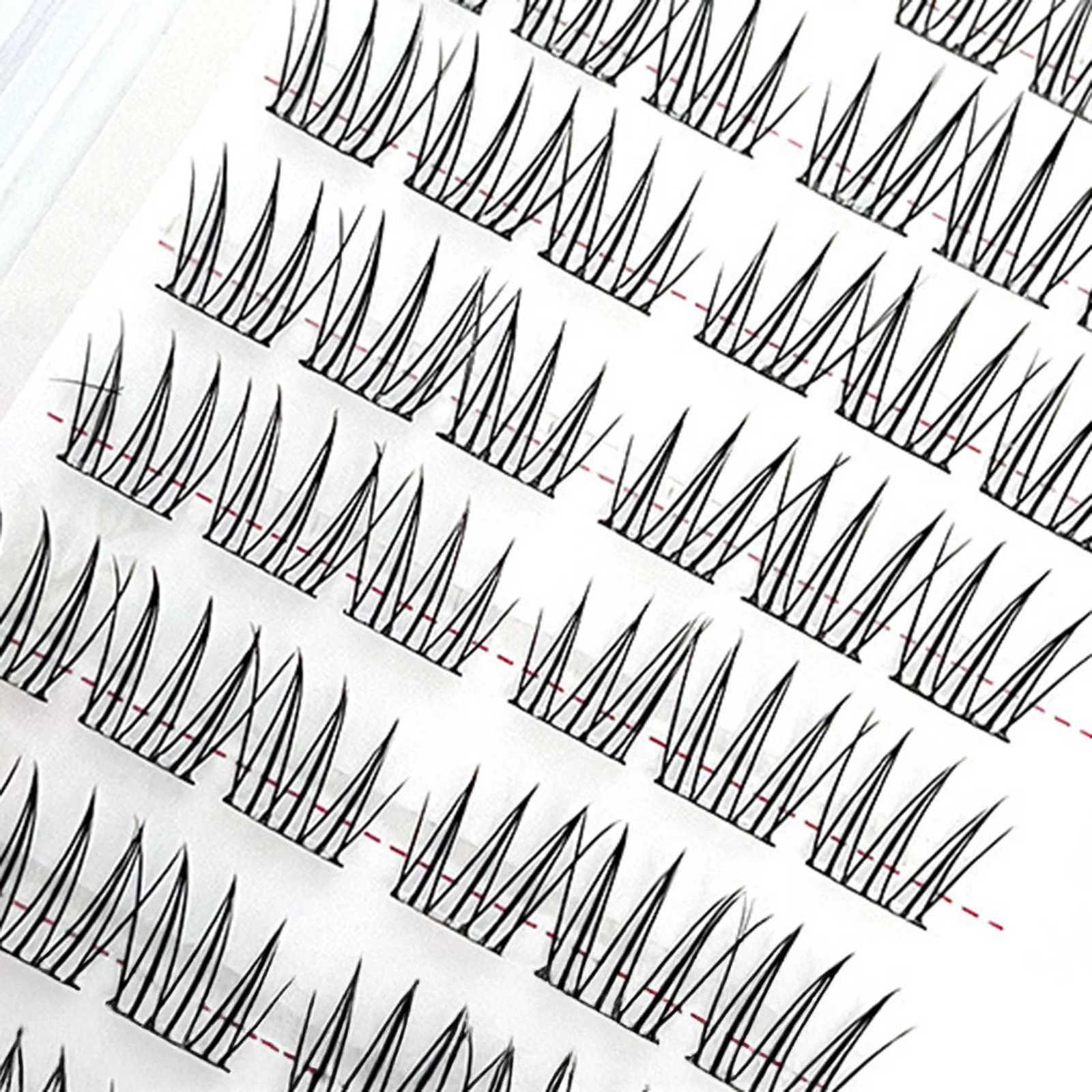 No Glue Needed Korean False Eyelashes C Curl Natural Wispy Lash Extension Segmented Manga Anime False Eyelashes Z250730