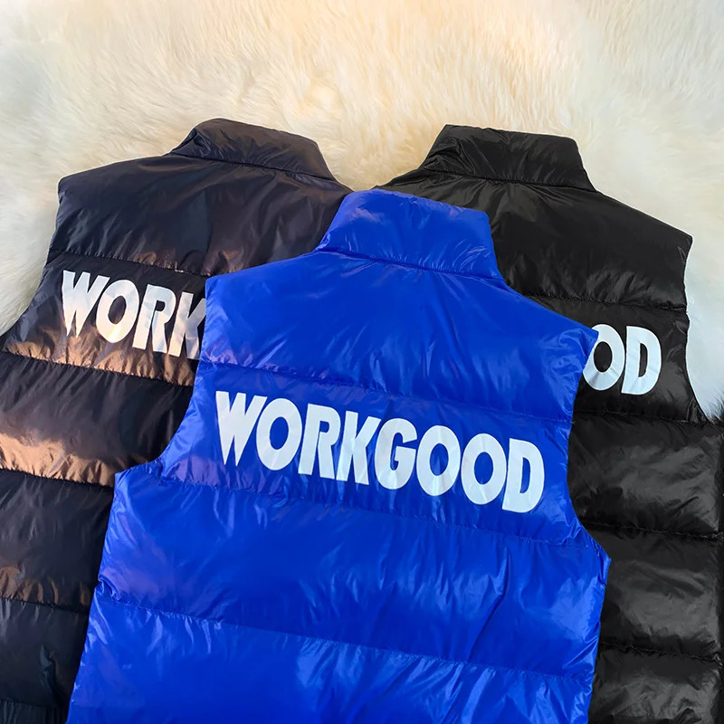 Arrived Loose Winter Clothing Vest Warm Sleeveless Jacket Casual Windproof Mens Zipper Down 250730