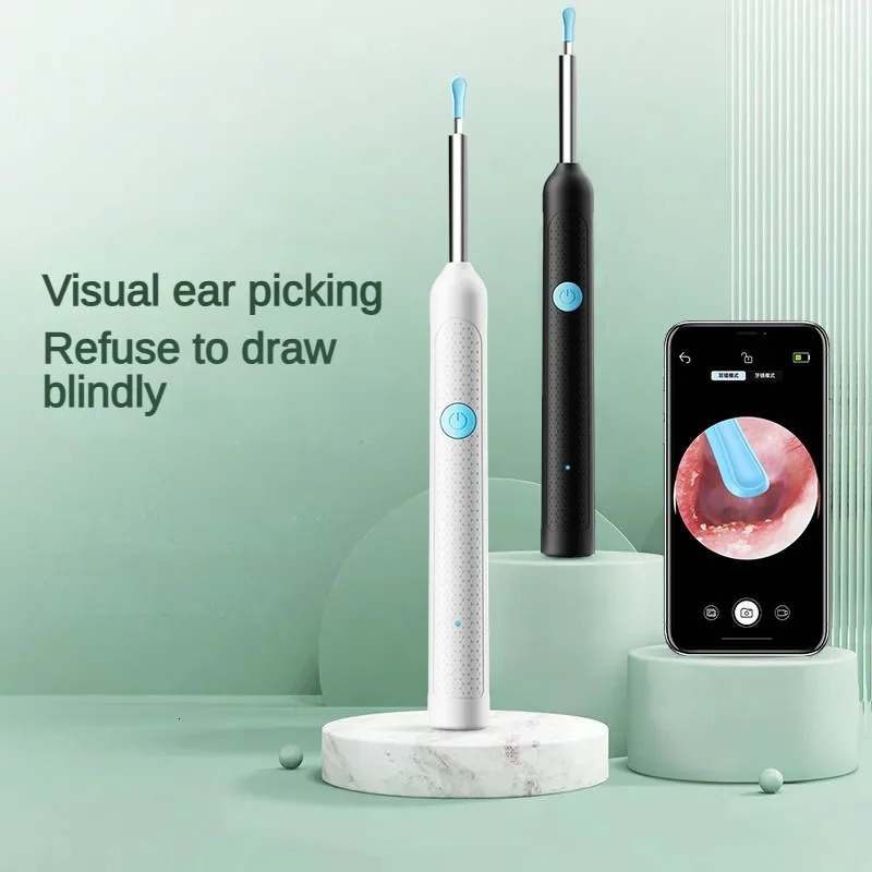 Wireless Visual Silicone Ear Spoon Endoscope Earpick Camera Otoscope Safe Ear Cleaner for Kids Adults 250726