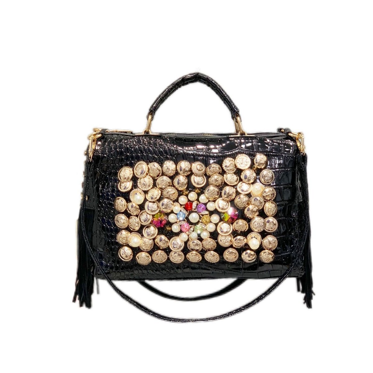 Fashion Trend Hot Girl Style 2Y Personality Women's New Handmade Button Single Shoulder Crossbody Bag Handbag ddmymoon