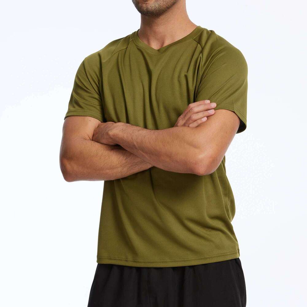 3Pcs Solid Color T-Shirts Set, Basic Style Breathable Sport Tops for Running Jogging Outdoor