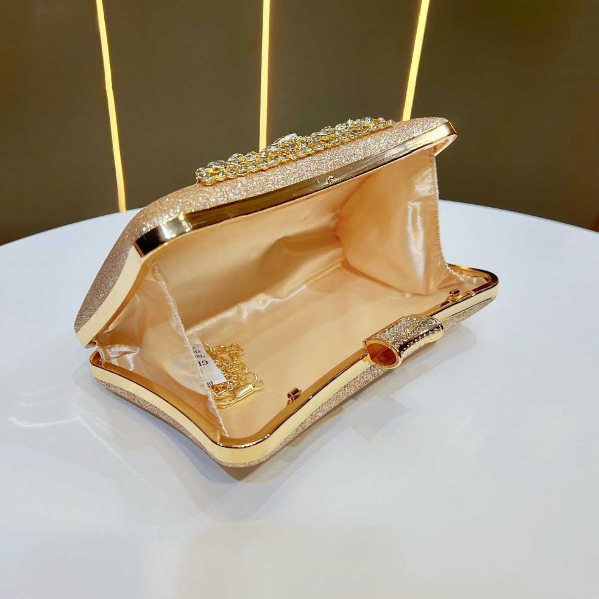 New Evening Bag Rhinestones Womens Handbag Formal Evening Chain Bag Crossbody Clutch Bag for Women