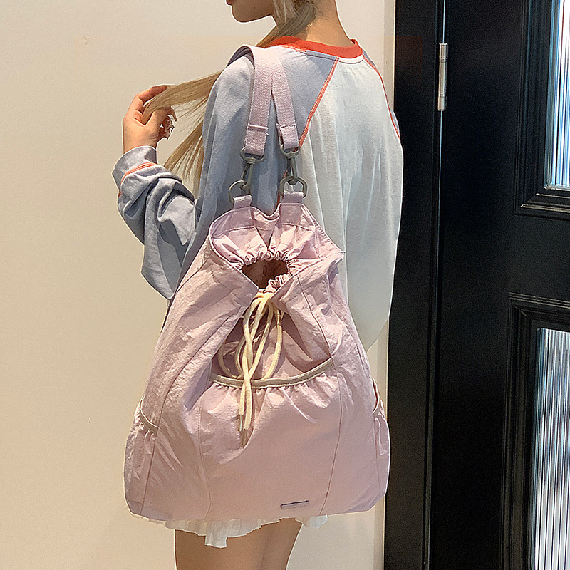 Colorful Fox Korean Version Ins Niche Design Women's Casual College Style Lightweight Drawstring Backpack ddmymoon