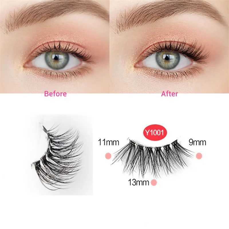 3/5/10 Half Eyelashes Soft Natural Cat Eye Lashes Makeup Tool Extension Fluffy Faux Cils Makeup Half Lashes Z250730