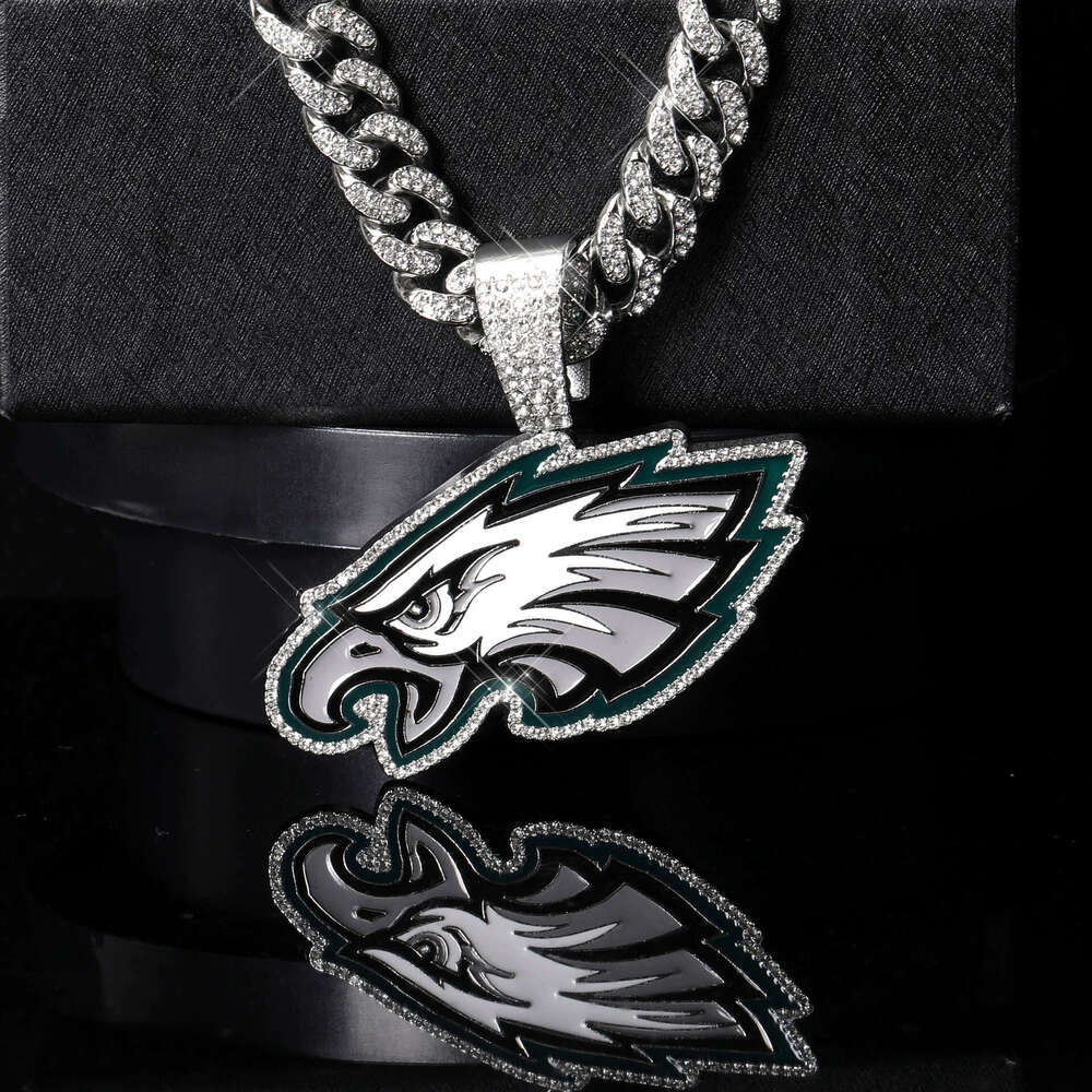 Drip Oil Accessories Football Team Sports Pendant Necklace