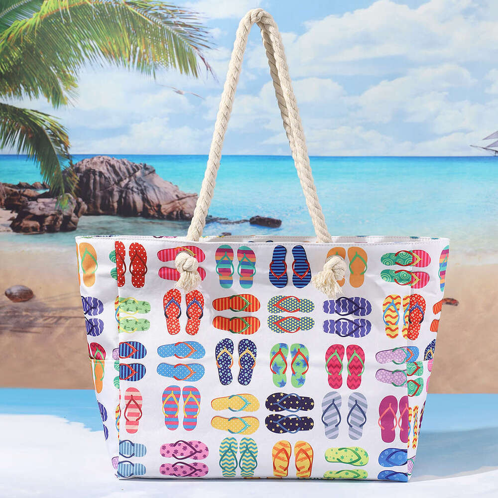 New Printed Beach Large Capacity Casual Shoulder Simple Fashion Summer Travel Tote Bag