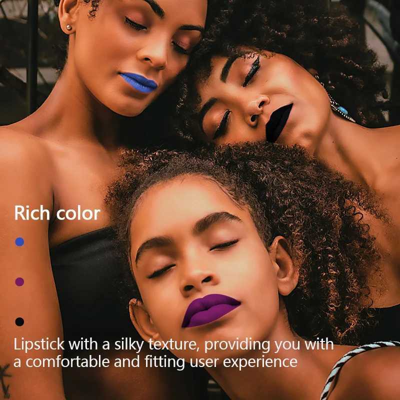 3-piece Lip Makeup Set Easy to Apply Lip Gloss Matte Paste Lipstick Waterproof Long-lasting Anti-sweat Cosmetic Lip Gloss G250729