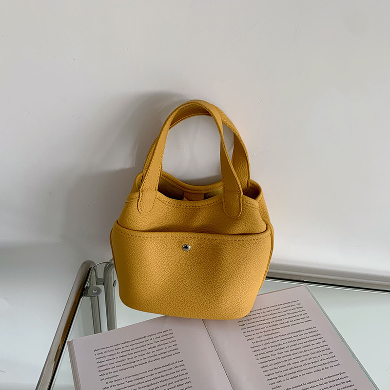 Designer Bag Luxury Bag 2025 Korean INS New Style Basket Bag Handbag Simple Fashion Soft Leather Texture Crossbody Bucket Bag For Women Tote Bag