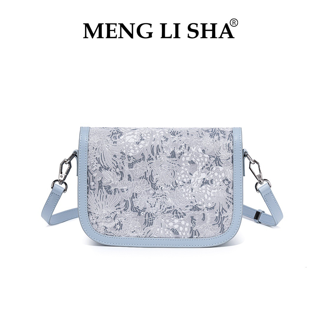 2025 Spring Summer New Niche National Style Embroidered Shoulder for Work Commute Textured Handbag Women's Crossbody Bag ddmymoon