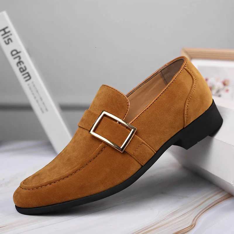 Mens Dress Shoes Designer Formal Loafers Mens Leather Shoes Suede Men Wedding Man Designer Work Social Business Loafers Y250730