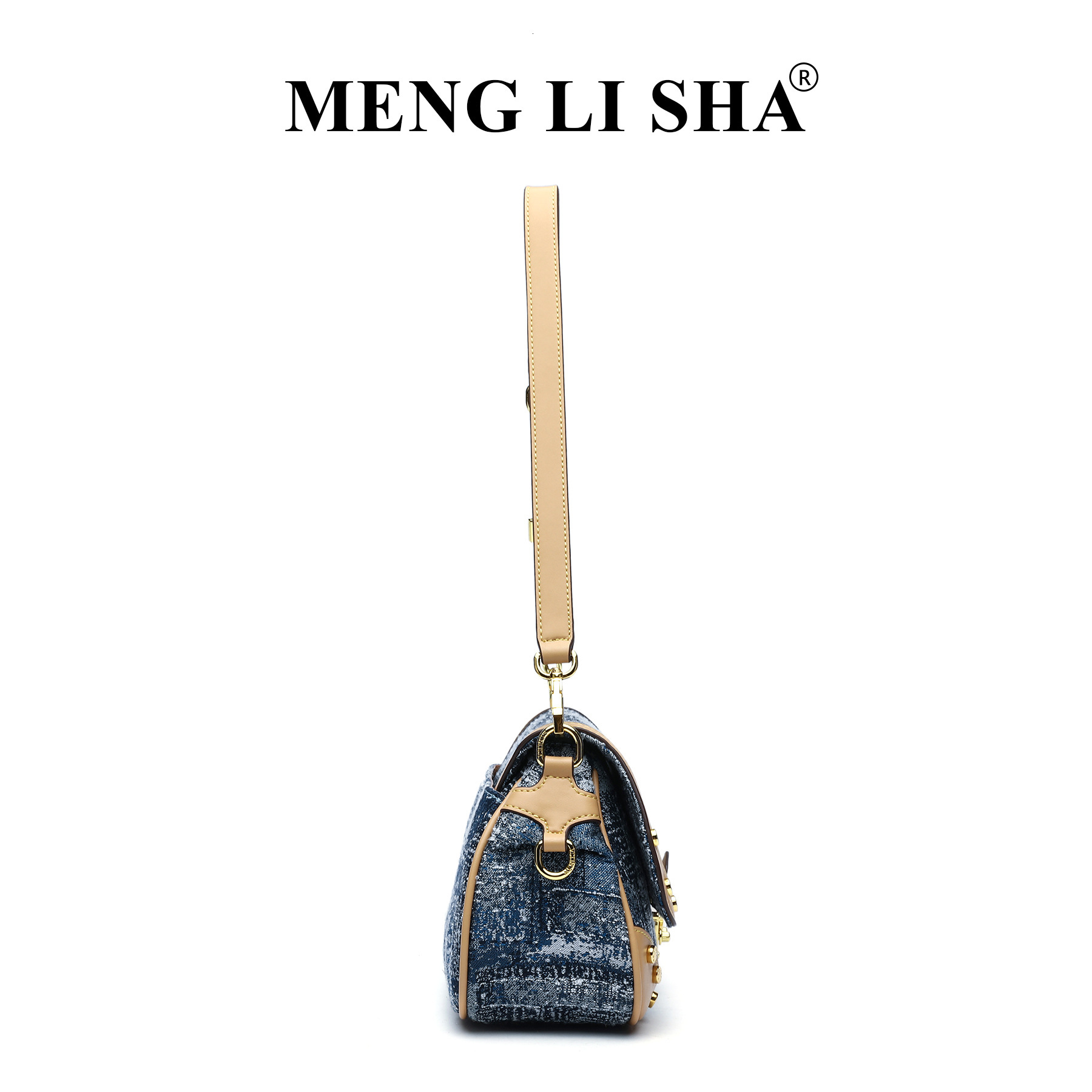 Hot-selling Blue Denim Underarm Single Shoulder High-end Texture Versatile Crossbody Women's Bag ddmymoon