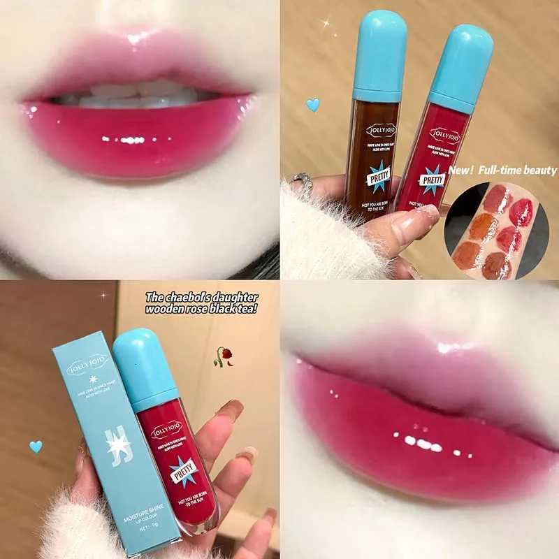 JOLLY JOJO Mirror-Like Watery Lip Gloss Transfer-Proof Glass Lip Oil Brightening Lip Stain for All-Day Shine Flawless Tint Makeup G250728
