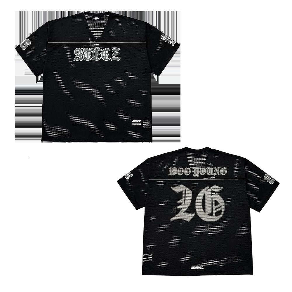 Spider Web English AEEEZ Jersey Digital V-Neck T-Shirt Fashion Street Style Unisex Casual Sports Short Sleeve