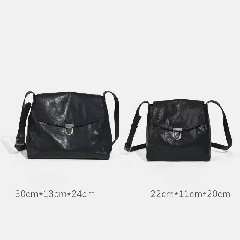 Genuine Leather Woman 2025 New High-Quality Soft Vegetable-Tanned Cowhide Shoulder Bag Large Capacity Casual Crossbody Bags
