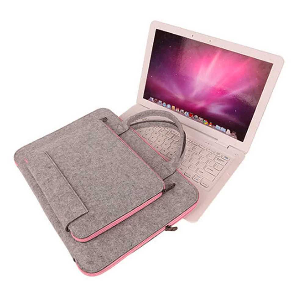 11-15 Inch Wool Felt Laptop Sleeve Bag Briefcase Handbags for iPad Book Pro Notebook Wear-resistant Notebook Liner Package y250730