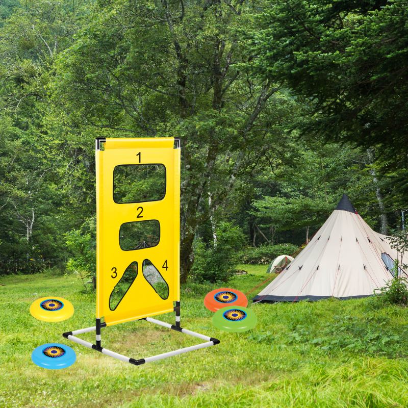 Durable Frisbee Rack for Flying Disc Games - Portable Sports Storage