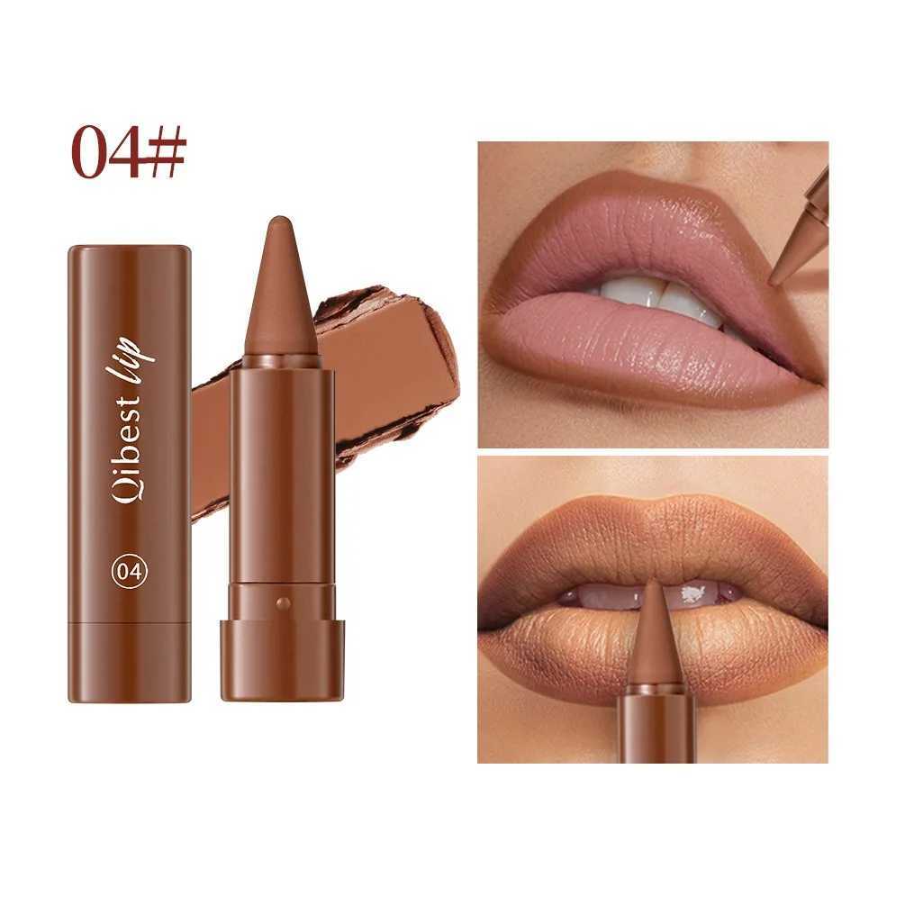 Velvet Matte Dark Brown Lipstick Twist Up Lip Liner Waterproof Sexy Red Contouring Tint Lip Liner Crayon G250729