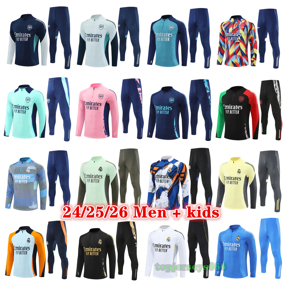2025 2026 football tracksuit Men and kids 24 25 26 soccer tracksuit football kit tracksuits Training suit jogging Survetement Foot chandal