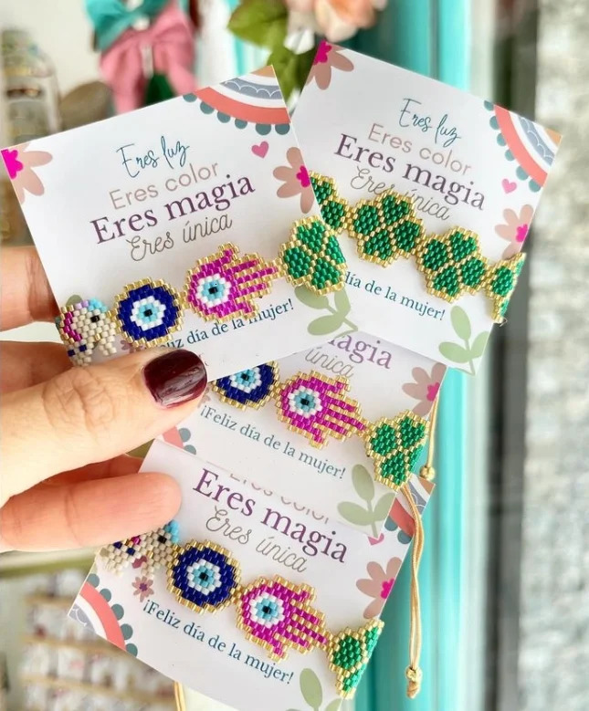 Handmade Woven Bracelet for Women Adjustable Miyuki Fashion Jewelry flower palm Exquisite Bracelets 250730