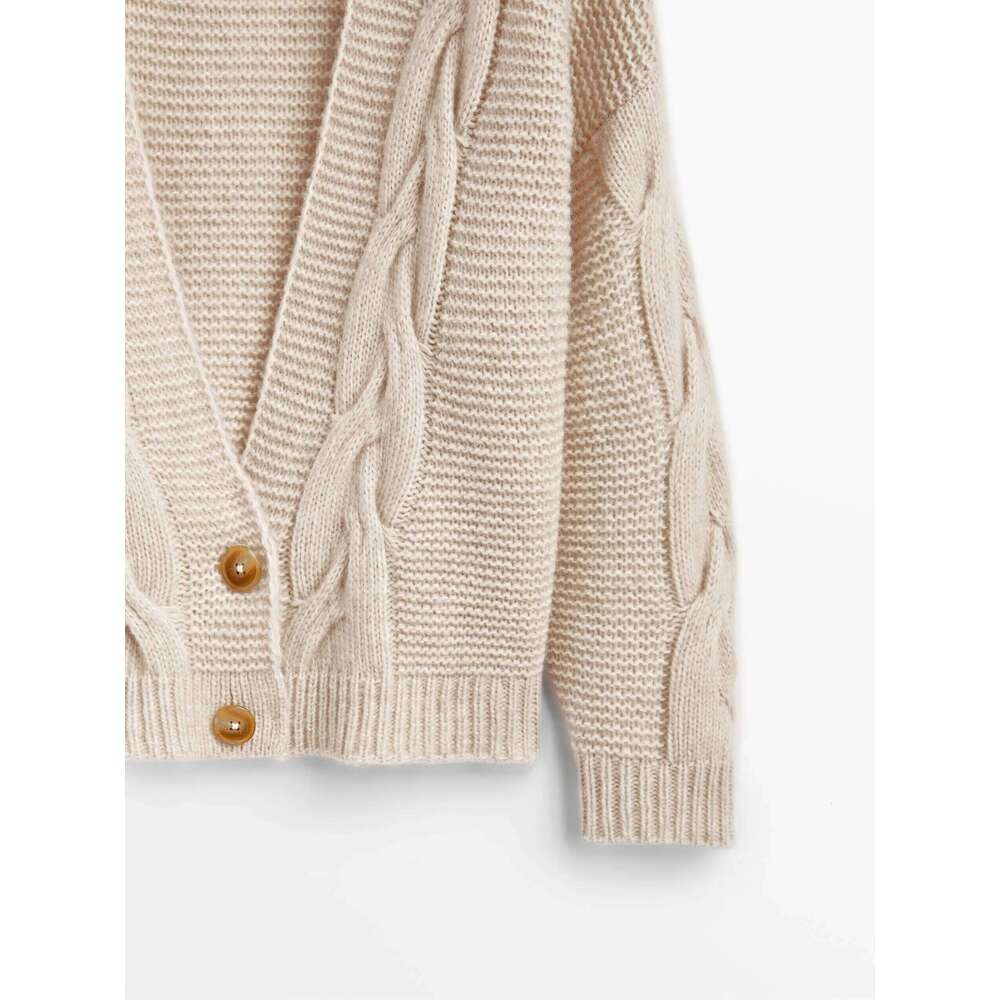 Ethereal MD 2025 Massidutti Spring New Style Of Twisted Floral Knitted Women's Casual Top Cardigan 250728