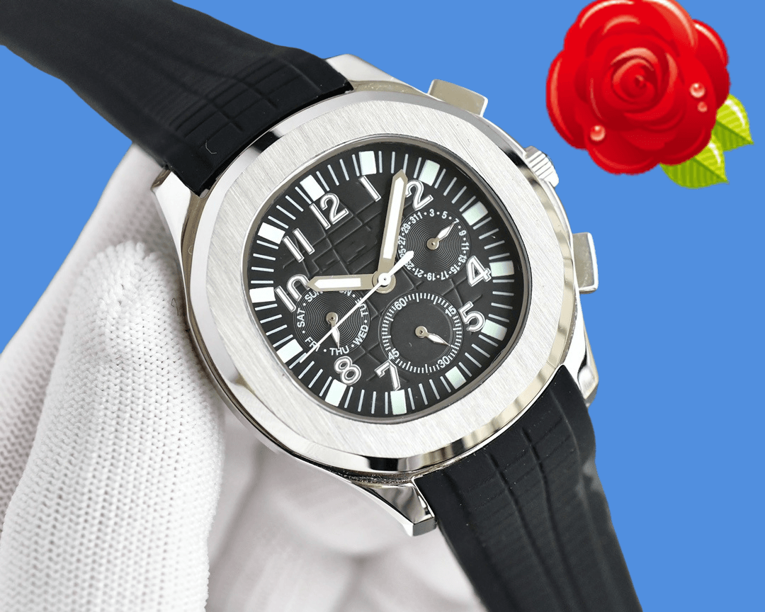 Brand New Men Aquanaut NAUTILUSity 5740 5261 Series wristwatches Men's Automatic Mechanical watches women Luxury Watch Brown Dial Rose Gold Stainless Steel Strap ##54