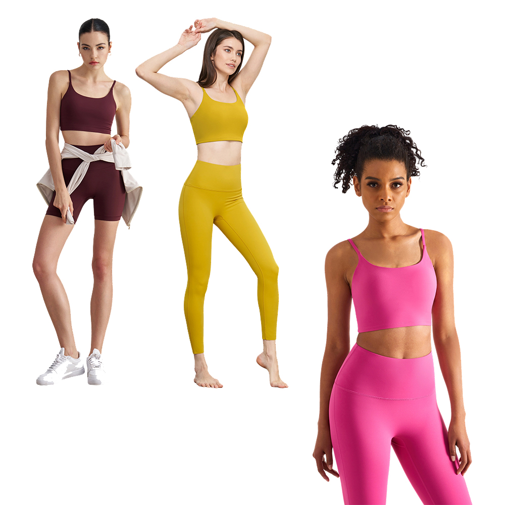 New Womens Yoga Tanks Camis Fitness Lycra Girls Tank Tops Ultra-Stretch Soft Tight Gym Yoga U Bra Activewear Workout Vest Shorts Comfortable Clothes