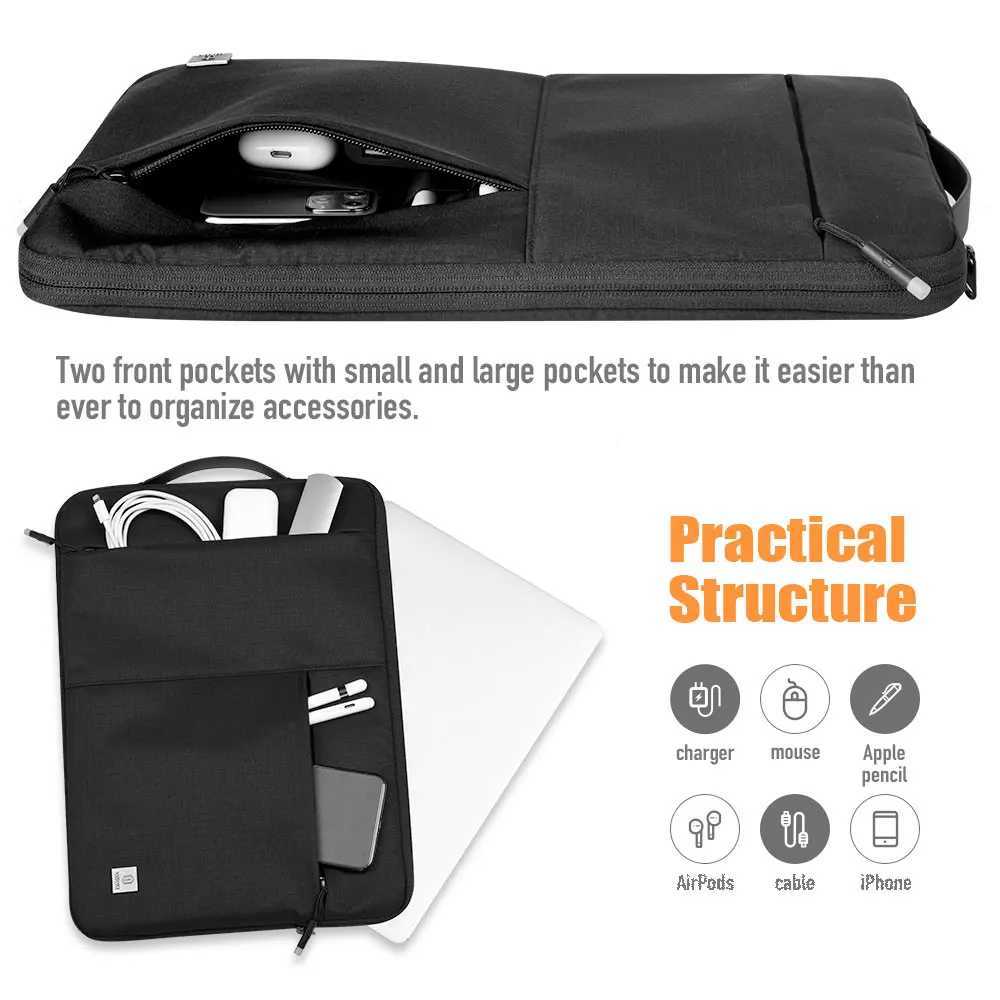 2024 New Laptop Sleeve for MacBook Pro 14 Waterproof Notebook Bag for MacBook Pro 16 Portable Carry Case for MacBook Air 13 y250730