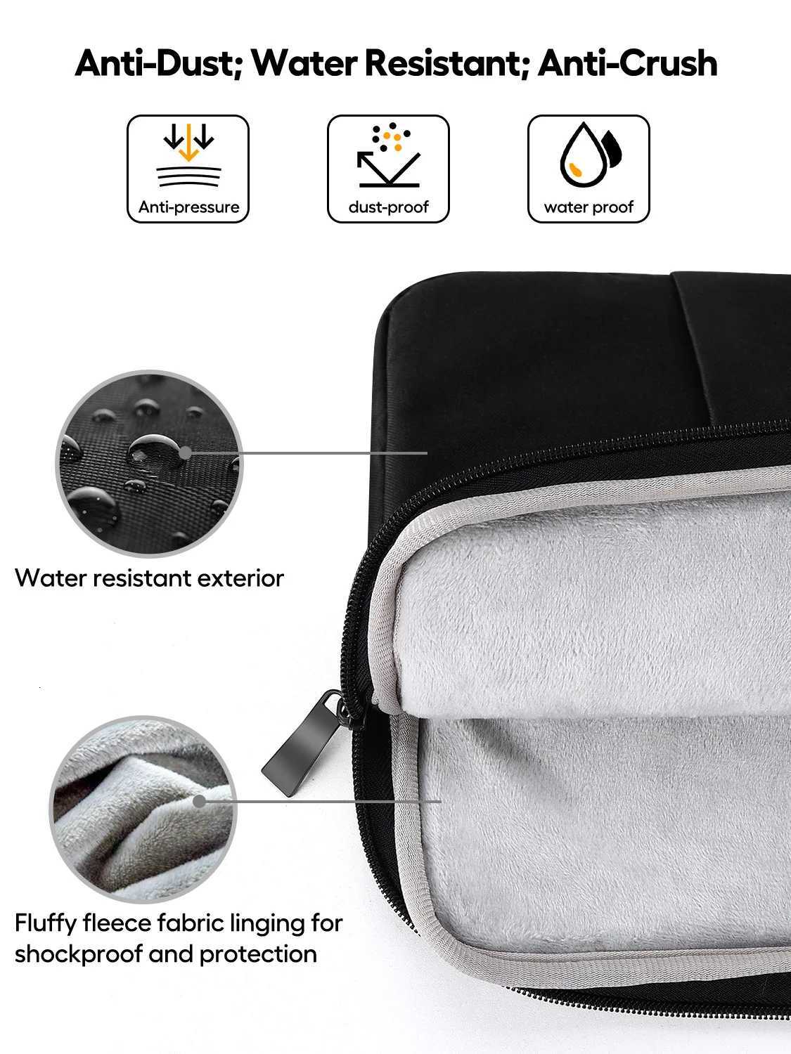 22 Inch Laptop Sleeve Bag Durable Travel Handbag Shockproof Protective Computer Sleeve Case with Handle Large Capacity y250730