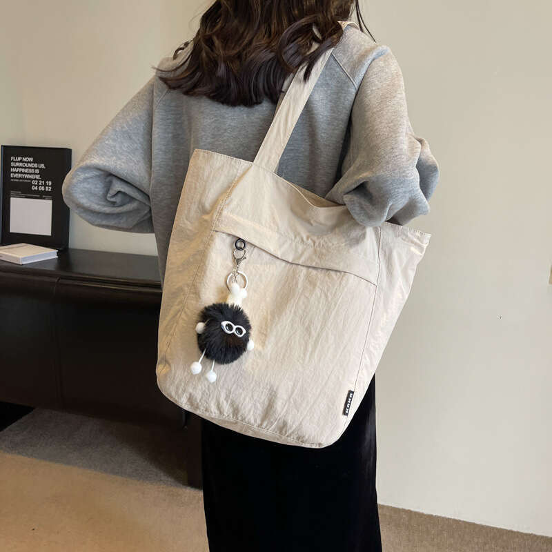 Waterproof Nylon Casual Shoulder for Women New Design Sense Niche Large Capacity Commuter Canvas Tote Bag