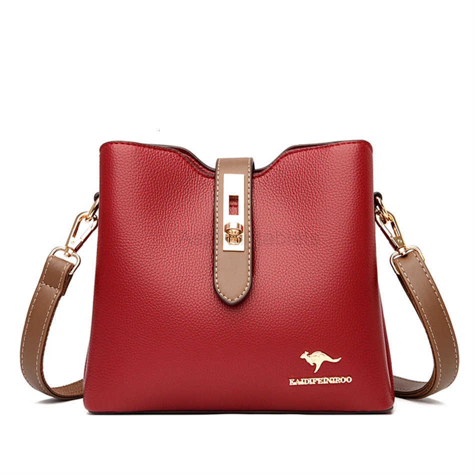 3-Layer Large Capacity Purses and Handbags Crossbody for Women High Quality Leather FAshion New Messenger Shoulder Bag M250730