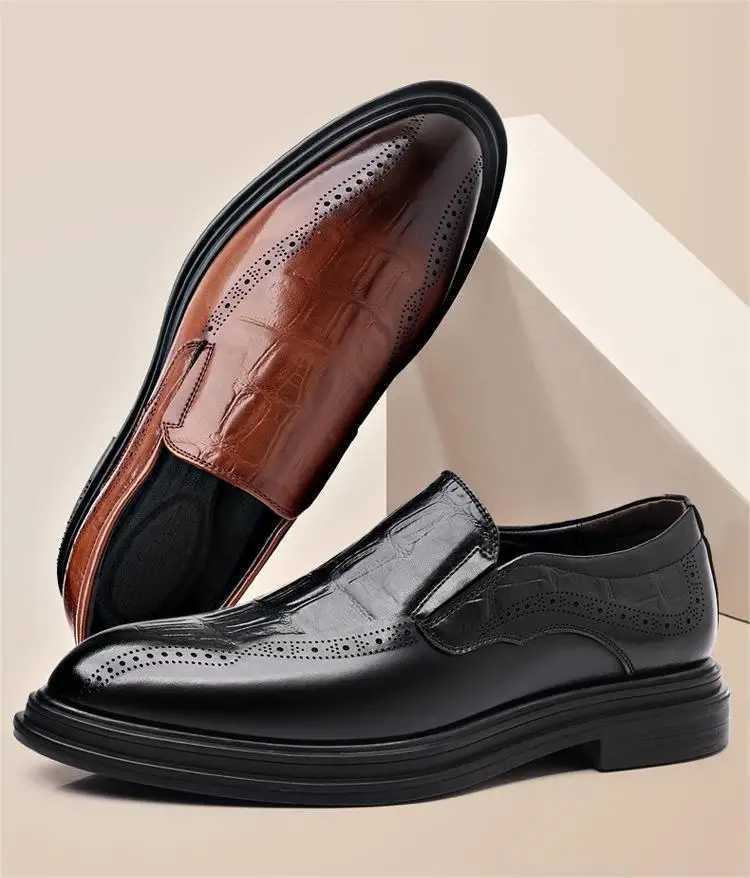 Mens Casual Business Formal Leather Oxfords Shoes M Wedding Party Off Gentleman Shoes Y250731