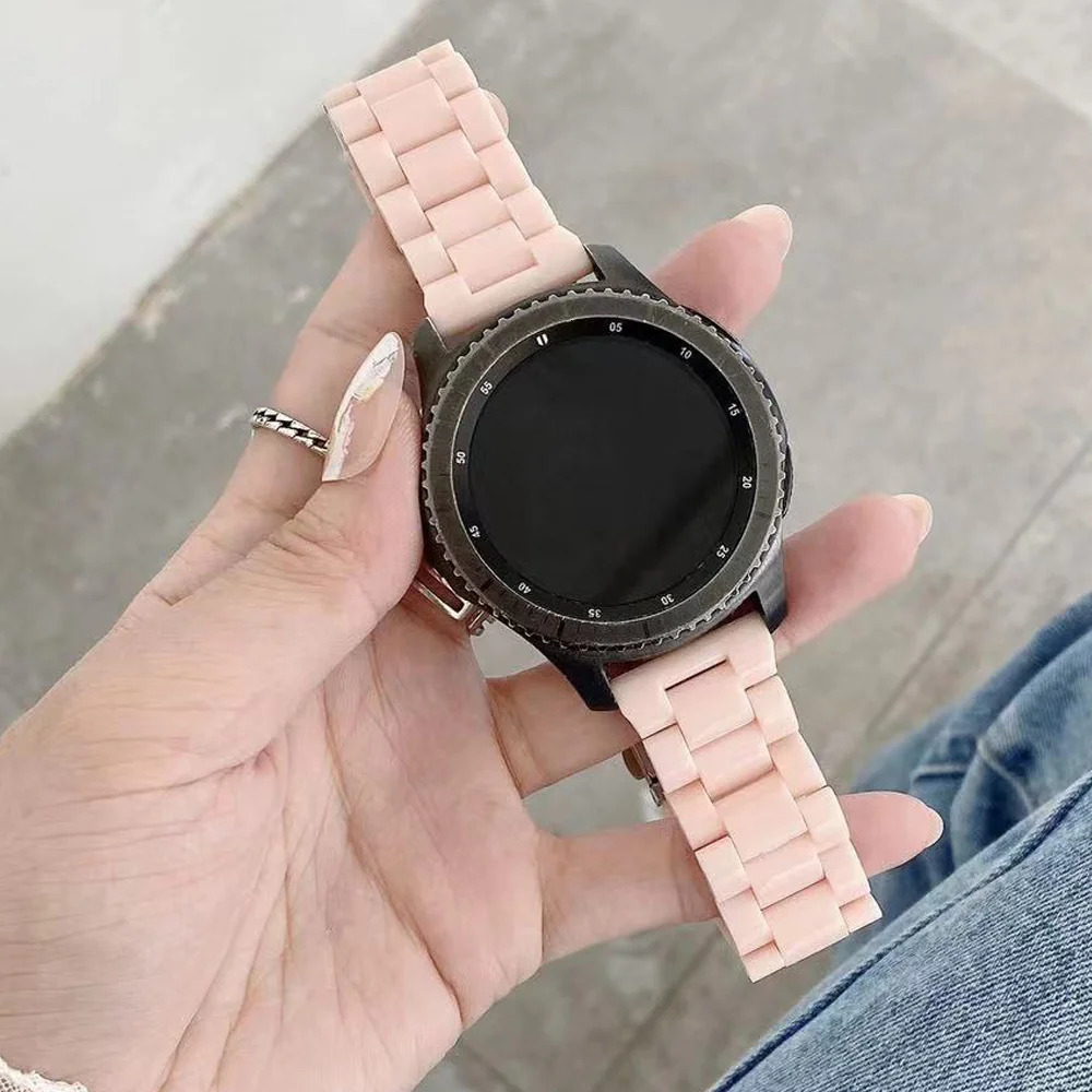 20mm/22mm Resin strap For 42mm/Active 2 40mm/44mm Gear S3 women Bracelet watch strap 250729