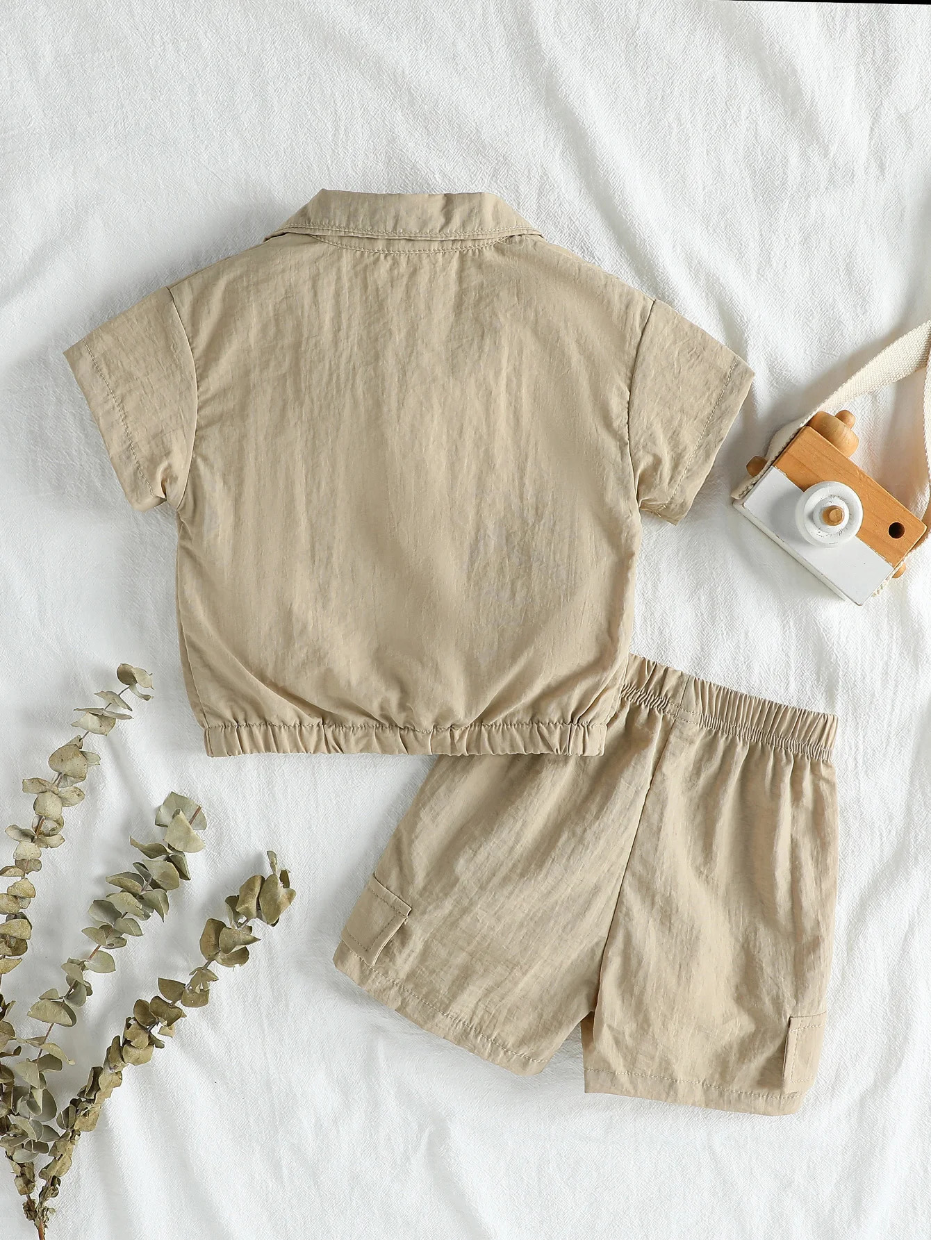 Bbaby Boys For 1-3Y Set Summer Cool Boys Zipper Short Sleeve Coat Sports Shorts Kids Clothing Suits Casual Daily Wear 250729