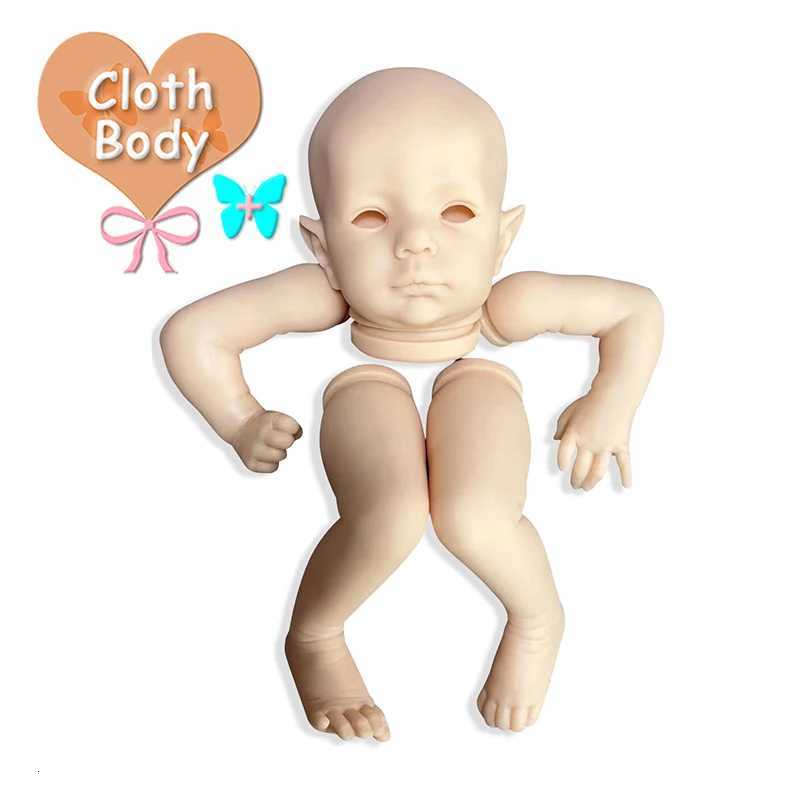 20inch Reborn Doll Kit ELF-FEE Unfinished Unpainted Fair Elf Doll Parts with Cloth Body XJ250730
