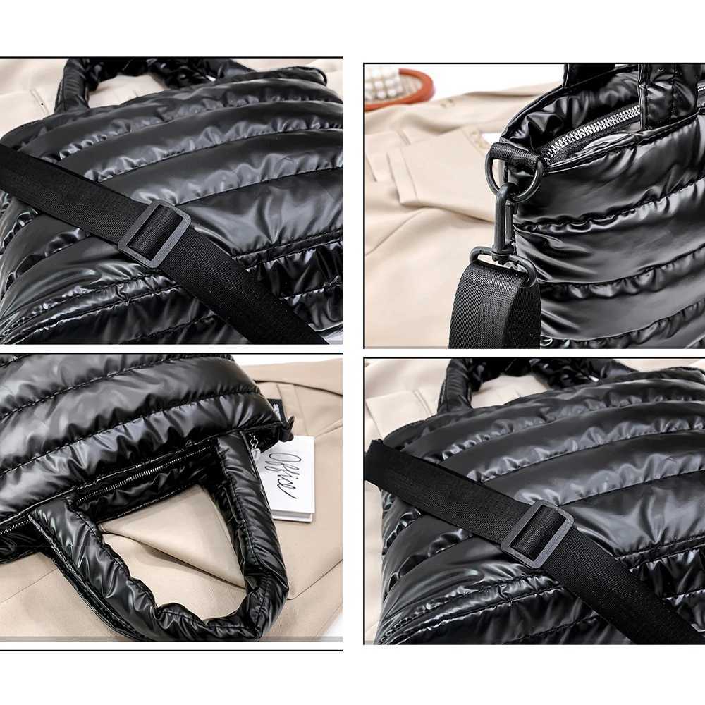 New Puffer Tote Bag for Women Quilted Puffy Handbag Lightweight Down Cotton Padded Shoulder Bag Down Padding Crossbody Handbag01 Y250730
