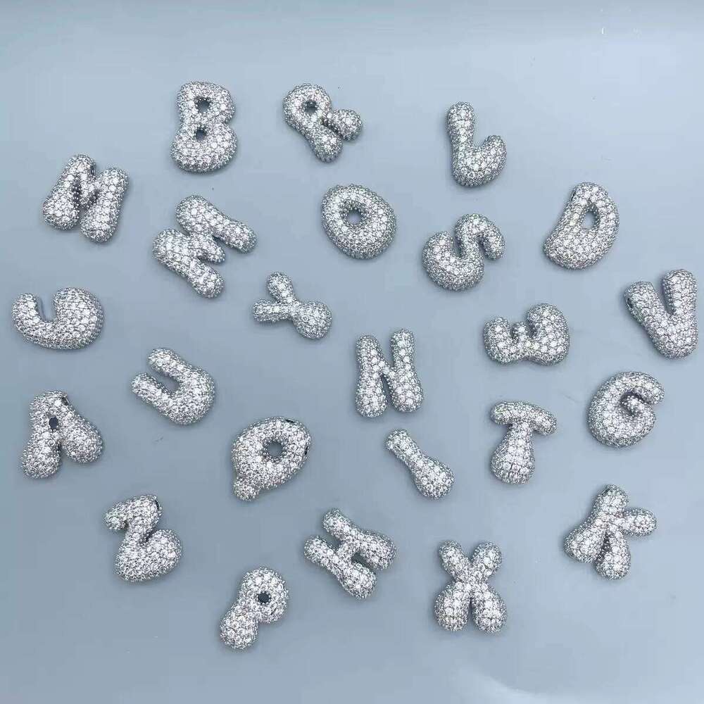 Fashion 26 & Charming Gold-Plated Zircon Letter Design Charm Pendant