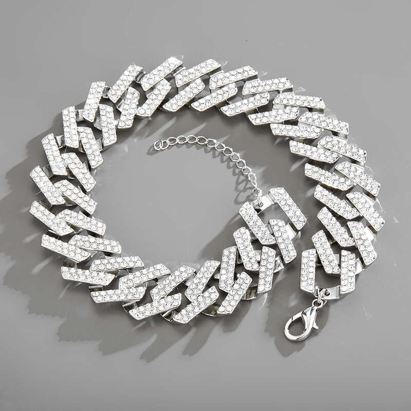 Hip Hop 30mm Extra Large Cuban Thick Chain Trendy Full Dia Men's Necklace