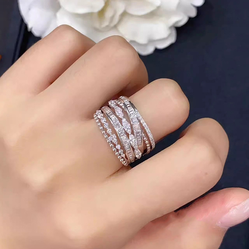 Choucong Handmade Gorgeous Luxury Jewelry 925 Sterling Silver Fill Princess Cut White Topaz CZ Diamond Gemstones Geometry Party Promise Women Engageme
