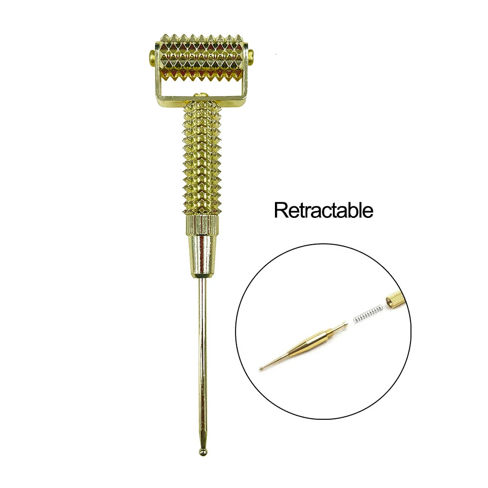 Retractable Acupuncture Point Probe Ear Massage Brass Pen Massage Needle Detection Deep Tissue Auriculo Ear Care Tool 250726